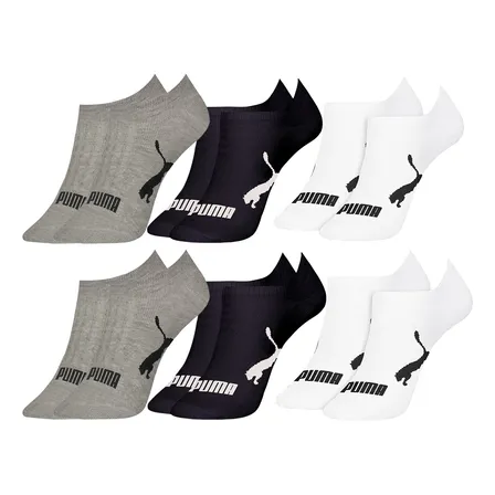 Kit Com 6 Meias Sapatilha Invisivel Algodão Sport Puma