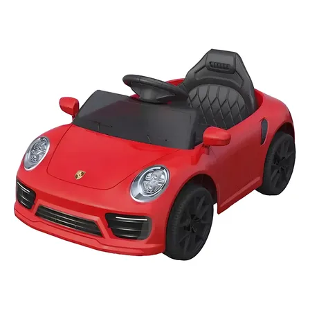 Carrinho Elétrico Infantil Porsche 12v Bang Toys Vermelho Controle Remoto 127/220v
