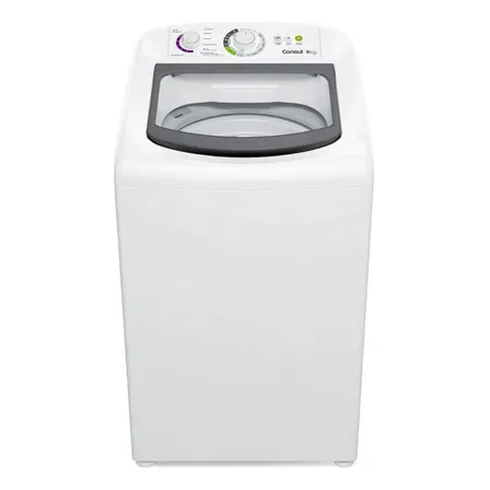 Máquina De Lavar Consul Cwb09bb 9kg Branca Com Dosagem Econômica E Ciclo Edredom 127v Branco