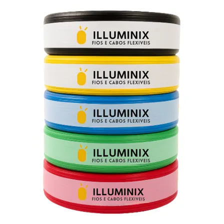 Cabo Flexivel 6mm Rolo Com 100 Metros 750v Fio Unipolar