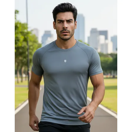 Camiseta Raglan Proteção Uv Camisas Dry Fit Manga Curta