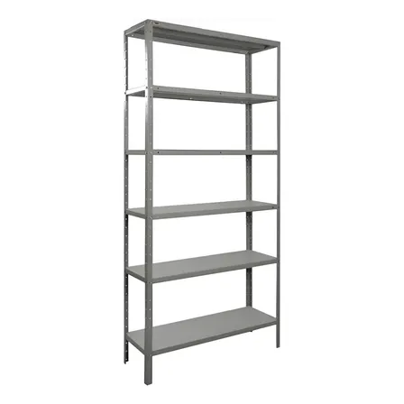 Estante Armário Prateleira De Aço 6 Bandejas Organizador Galvanizada Suporta 150kg 198cm X 90cm X 28cm