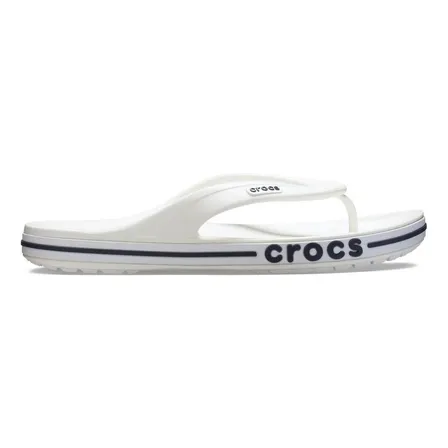 Chinelo Crocs Bayaband Flip White/navy