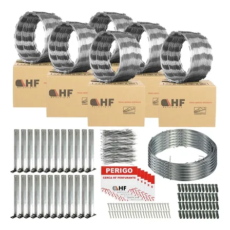 Kit 60 Metros Concertina 45 Cm + Kit Instalação - Cod 85