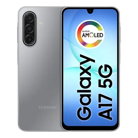 Celular Samsung Galaxy A17 5g Com Ia, 128gb, 4gb Ram, Câm De 50mp, Tela De 6.7 , Nfc, Ip54 - Cinza
