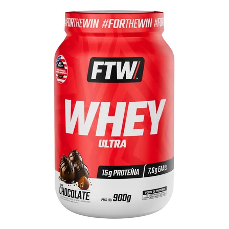 Whey Ultra Protein Pote 900g Sabor Chocolate - Ftw