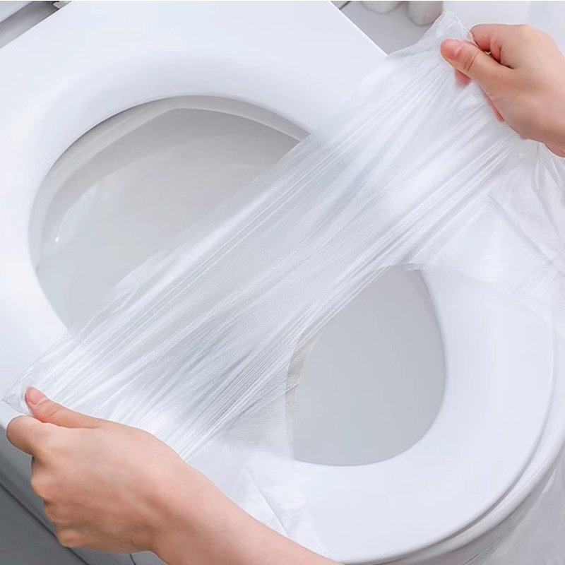 Protetores Assento Sanitário Descartável Plástico Privada Folha Forro Bacia Banheiro Público