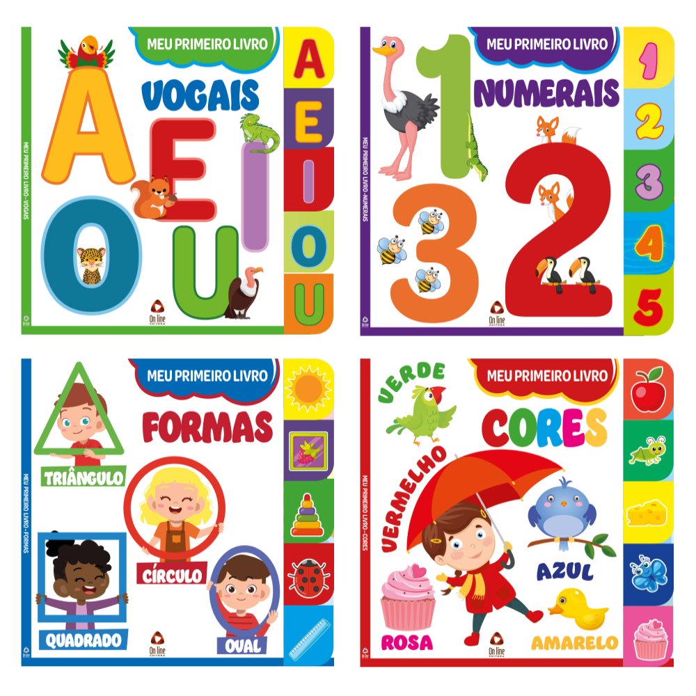 Coleção Meu Primeiro Livro -  Kit com 4 Livros