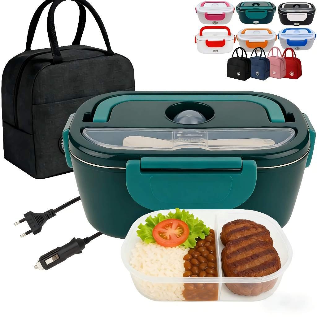 Marmita Elétrica Bivolt Veicular e Residencial 1.5 L (Sacola Térmica à Venda Separada) Compatível com Carro, Casa, Táxi