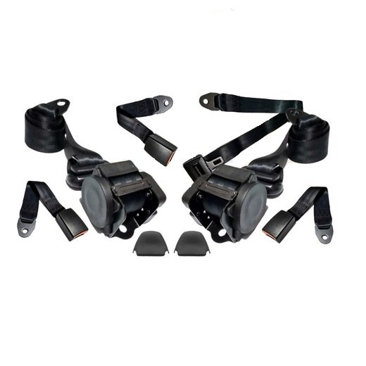 Cinto Segurança Renault Clio Kit Traseiro Retrátil Preto