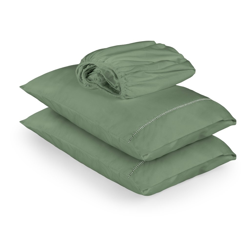 Lençol 400 Fios Tecido Suave Macio  Ponto Palito Solteiro Casal Queen King 02 e 03 Peças