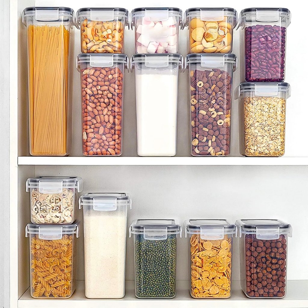 Recipientes Organizadores Herméticos - Antivazamento e Empilháveis | Cozinha, Alimentos e Marmita
