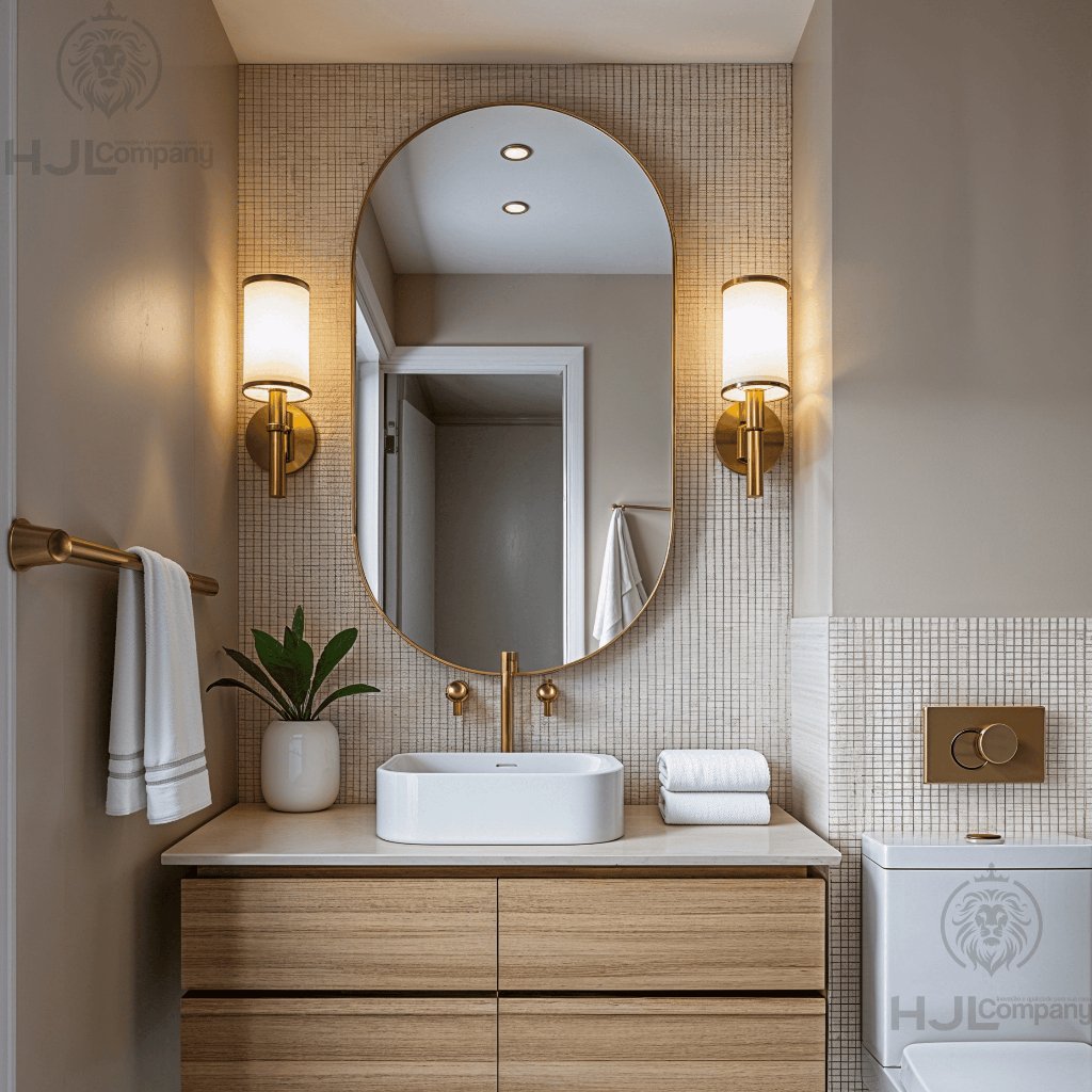 Espelho Decorativo Oval Vidro Lapidado Decoração Moderna Elegante Banheiro Sala quarto