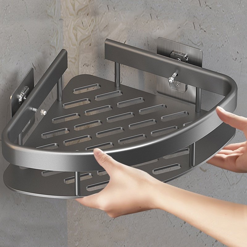 Suporte De Shampoo Prateleiras De Banheiro Sem Furo - Space Aluminium Alta qualidade