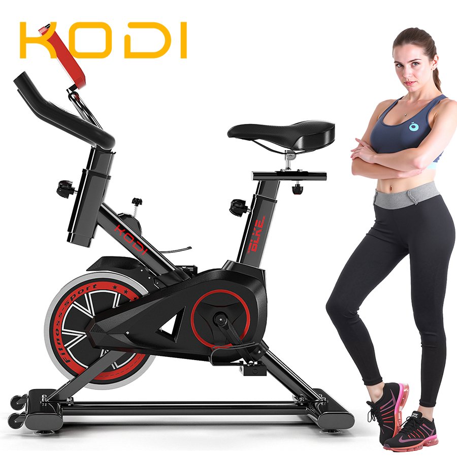 Bicicleta Spinning Ergométrica Academia Fitness Casa Treino Silenciosa Ajustável 120kg -V3