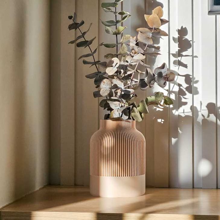 Vaso Decorativo Minimalista Texturizado Estilo Fluir para Plantas Cachepot Decoração Sala e Casa