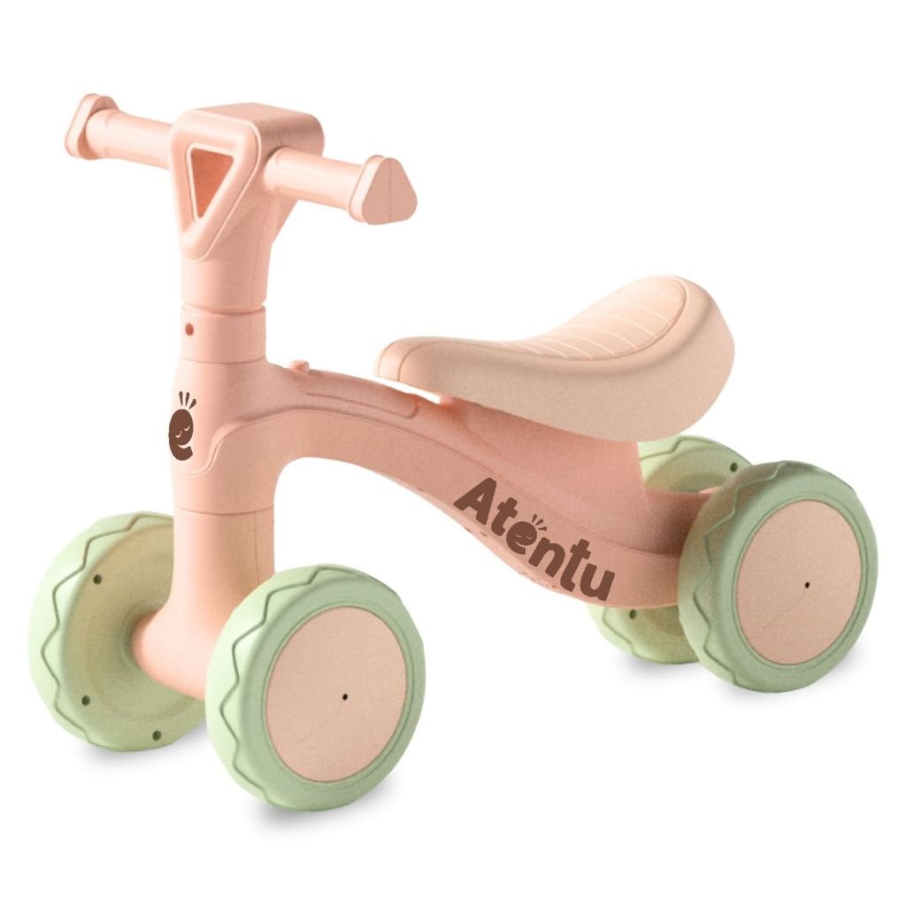 Bicicleta de Equilíbrio Infantil Sem Pedal Andador 4 Rodas Bebê Criança