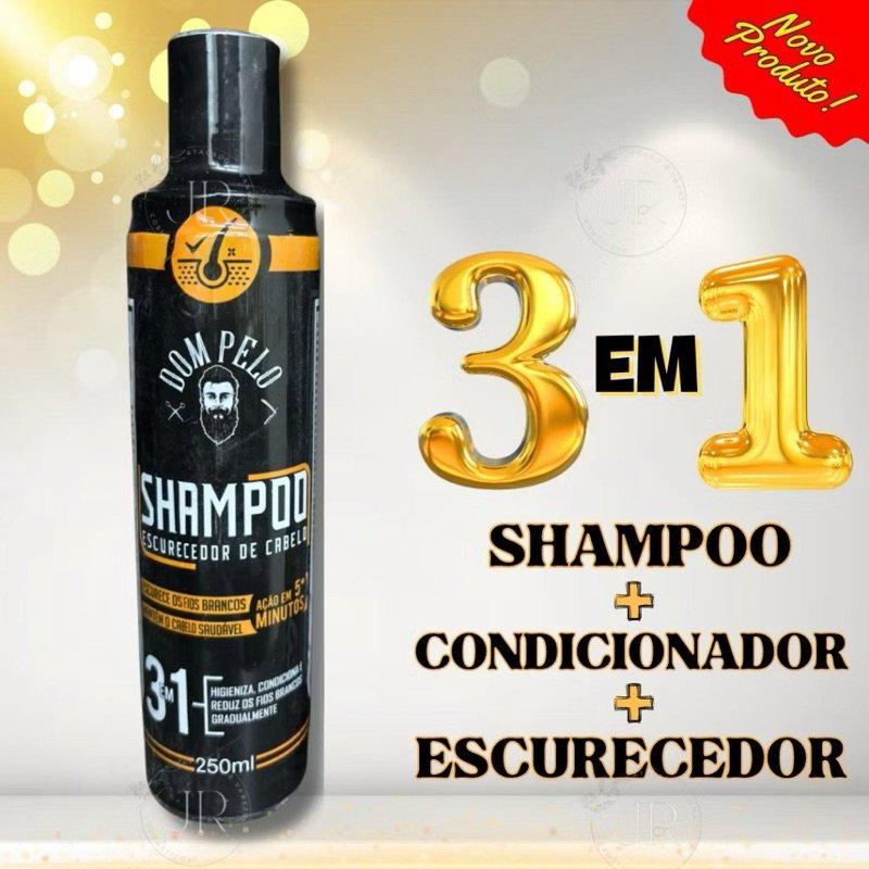 Shampoo Escurecedor de Cabelos 250ml - DOM PELO