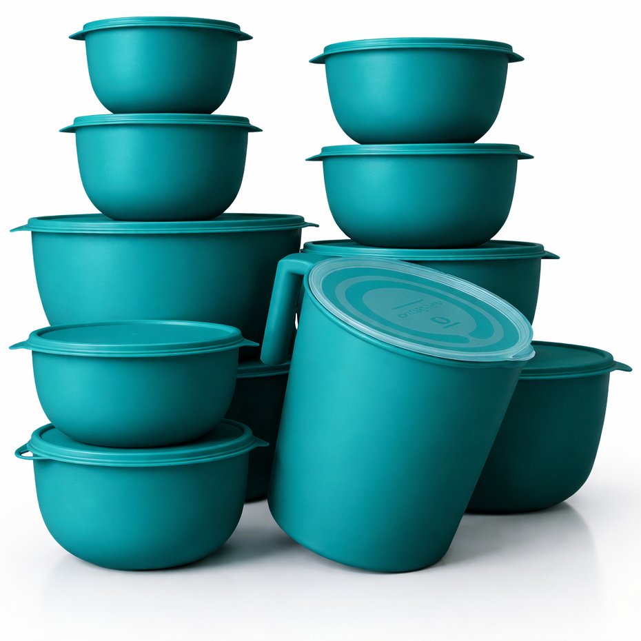 Kit Potes 10 Bowl + Jarra Cozinha Saladeira Pote Marmitas vasilha