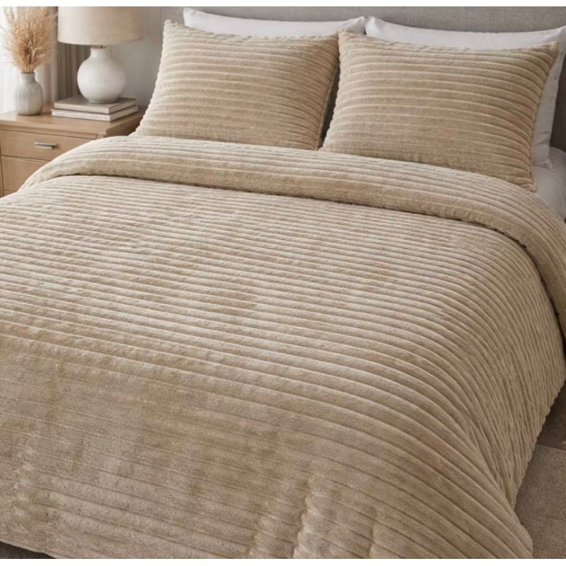 cobertor fofão canelado queen 3 peças, cobertor mede 2.40m x 2.60m e 02 fronhas mede 0.50cm x 0.70cm