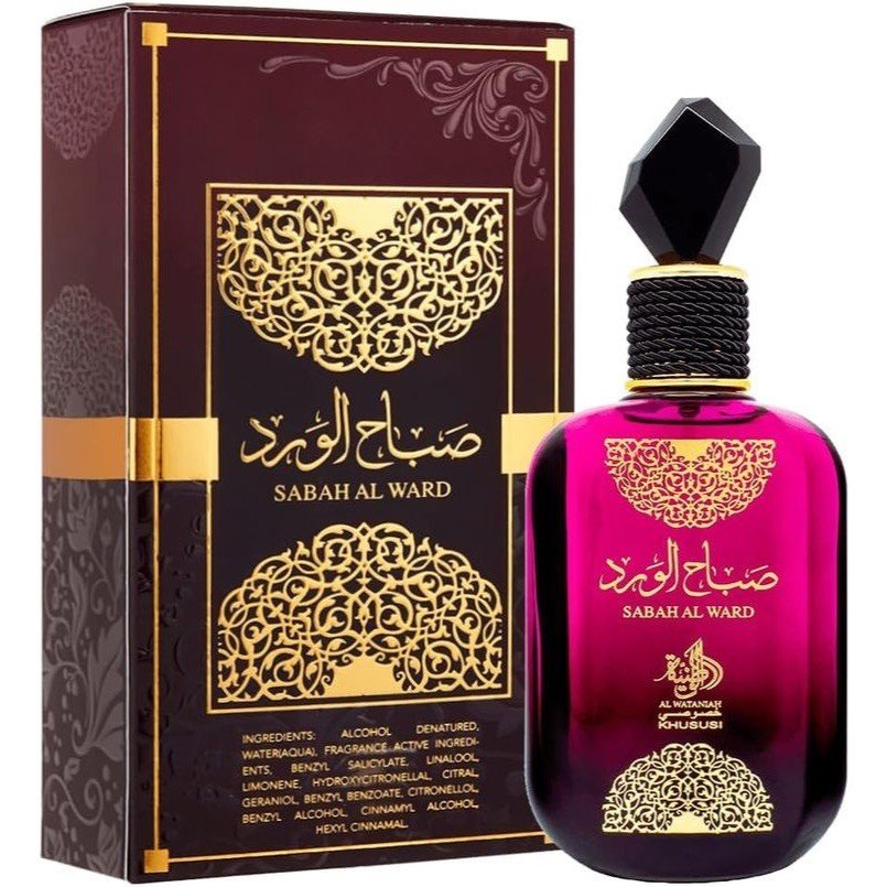 Perfume Árabe Sabah Al Ward Al Wataniah - 100ml Premium