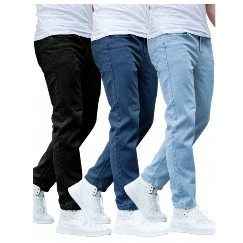 Kit calças jeans masculina skinny com elastano original direto da fabrica NF