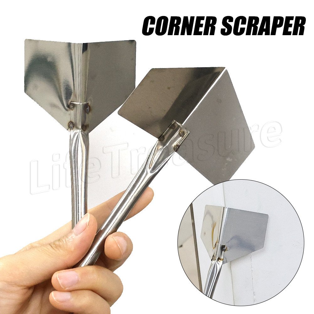 Ferramenta De Canto De Parede Seca De Aço Inoxidável-Ferramentas Manuais Para De Concreto Reboco-Espátula Interior E Exterior-Raspador Mão-Tijolos , Acabamento