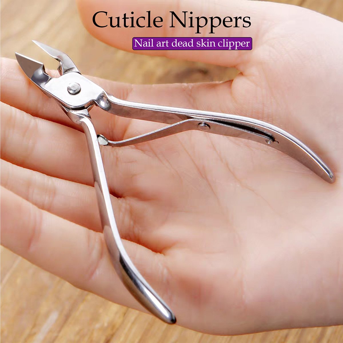 Tesoura de corte de unhas e unhas de aço inoxidável durável 1 unidade - muito adequada para esfoliar camadas e manter as