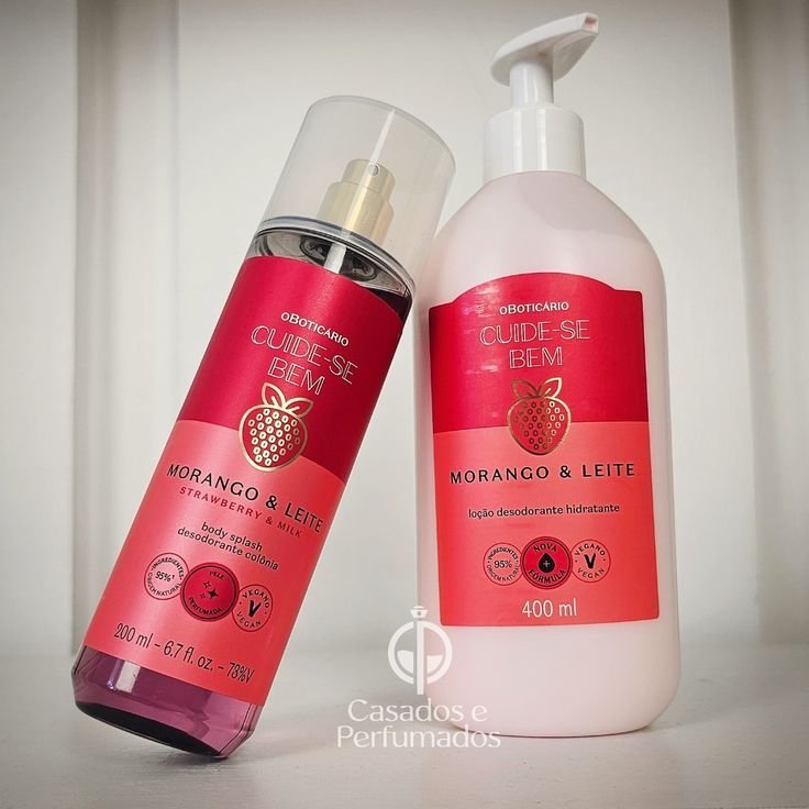 Desodorante Colônia Body Splash Morango e Leite
