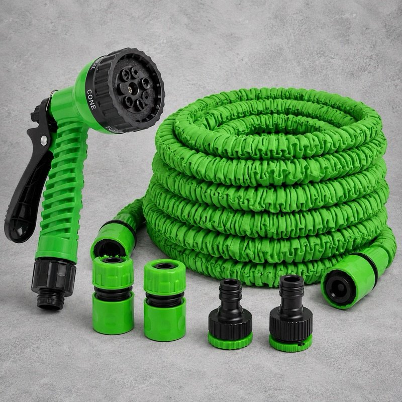 Mangueira Mágica Expansível Com Esguicho 7 Funções Jardim Lavagem Carro Irrigação Flexível Premium