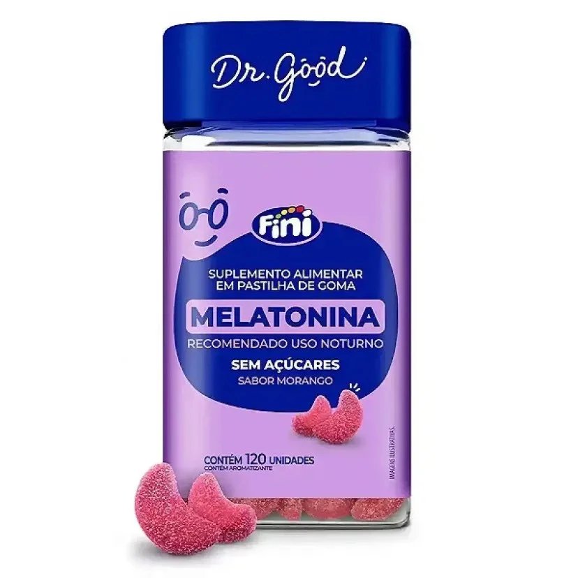 Fini Melatonina 120 Unidades – Suplemento Noturno para Rotina Equilibrada